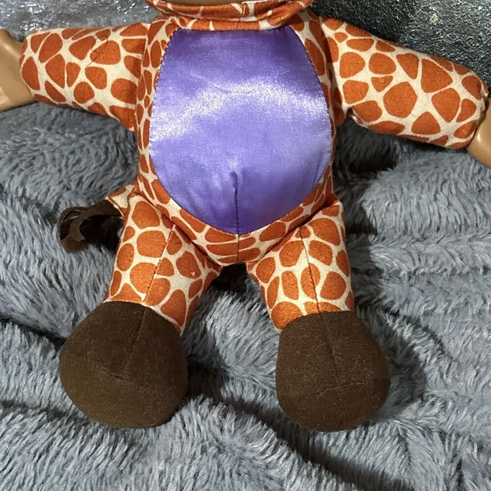 Cabbage Patch Kids Cuties Giraffe Plush Doll 9 Inch Orange Purple CPK Toy